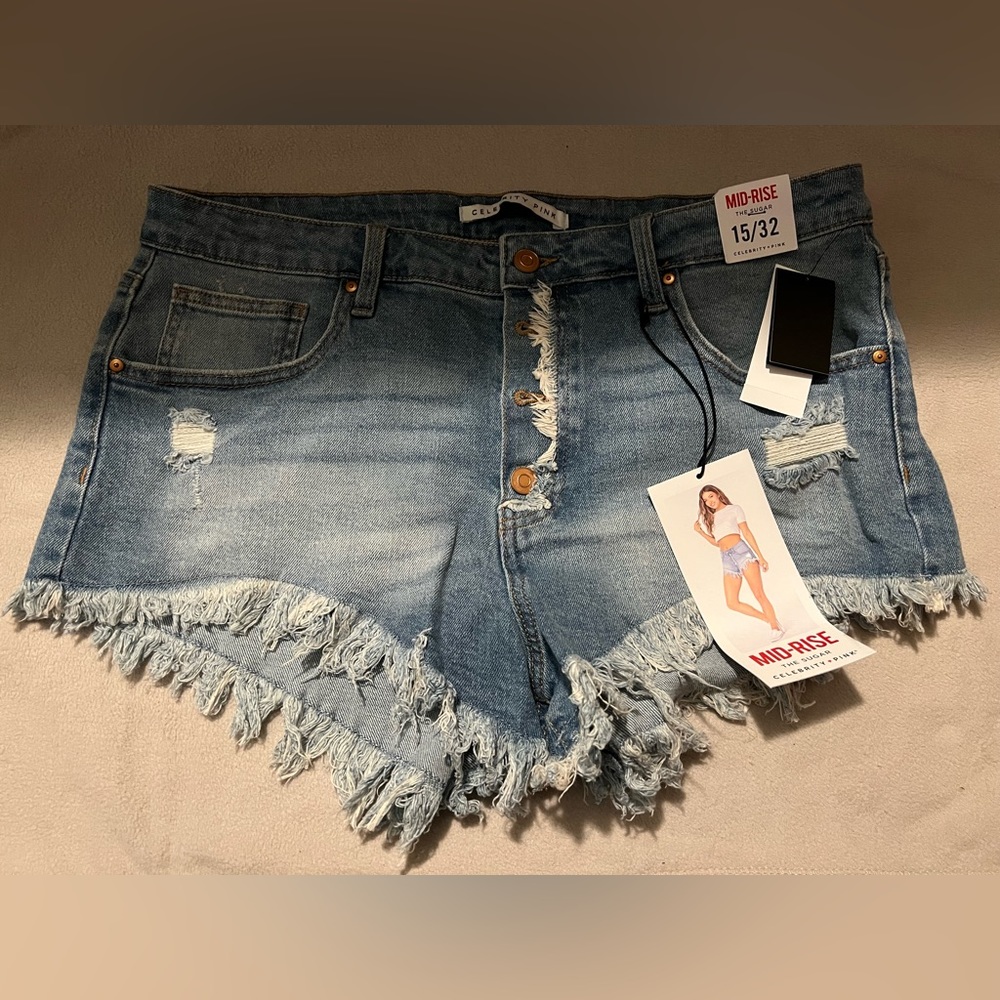 Distressed Jean Shorts